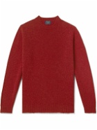 William Lockie - Shetland Wool Sweater - Red