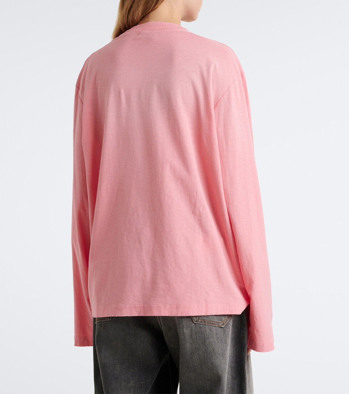 Acne Studios Logo cotton and hemp jersey T-shirt