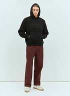 Stüssy Felt Patch Knit Hooded Sweater