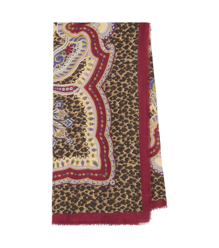 Photo: Etro Printed modal and cashmere scarf