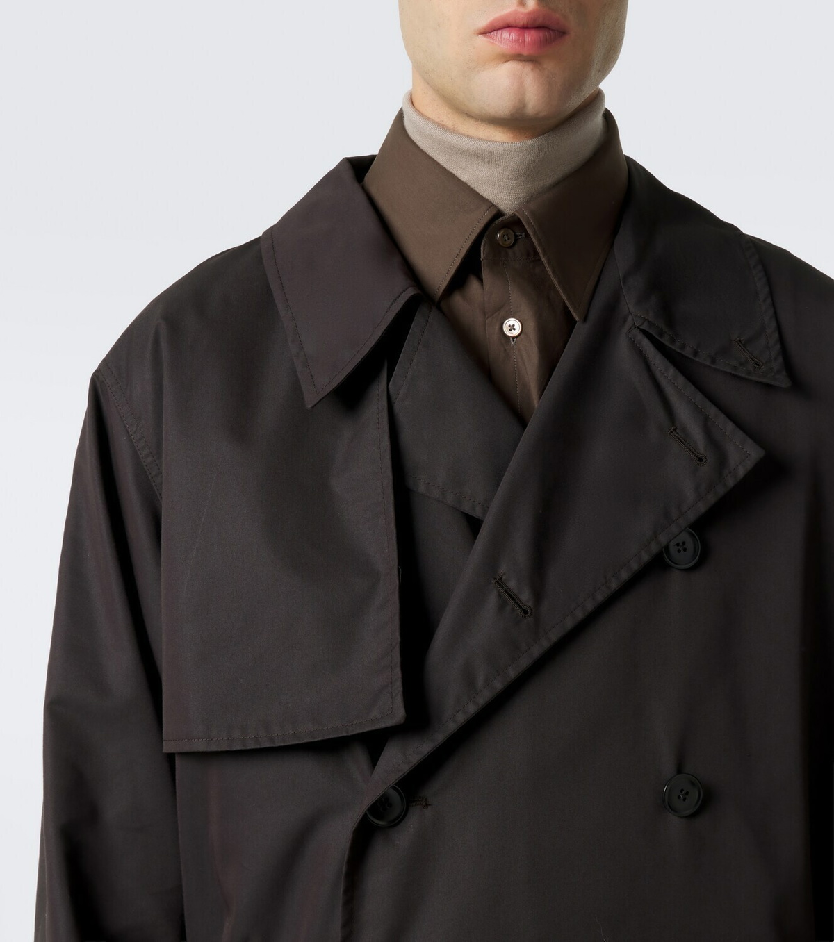 Lemaire Cotton-blend gabardine trench coat