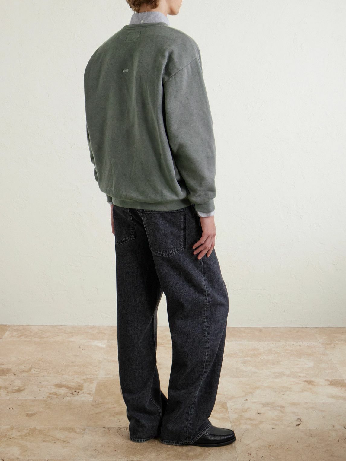 WTAPS - Logo-Appliquéd Cotton-Blend Jersey Sweatshirt - Green