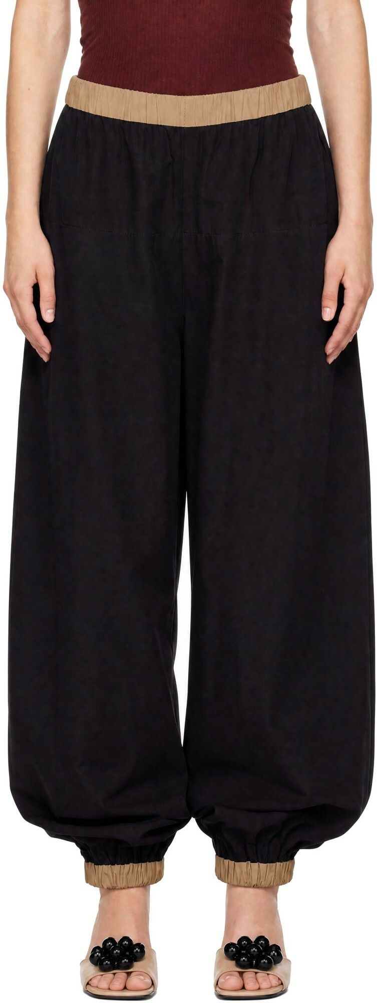 Baserange Black Moy Lounge Pants