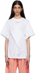 Stella McCartney White Twist Logo T-Shirt