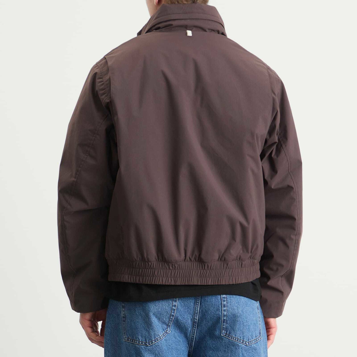 Norse Projects Men's Kastrup Gore-Tex Windstopper Bomber Jacket in Seal Brown