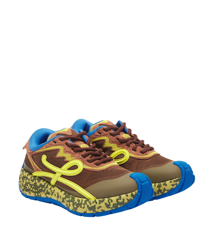 Photo: Loewe Pogo colorbocked mesh-trimmed sneakers