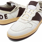 Rhude Men's Rhecess Low Sneakers in White/Maroon