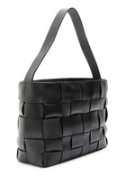 ST. Agni Woven Mini Leather Tote - Black - One Size