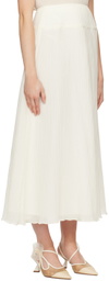 BITE Off-White Parchment Midi Skirt