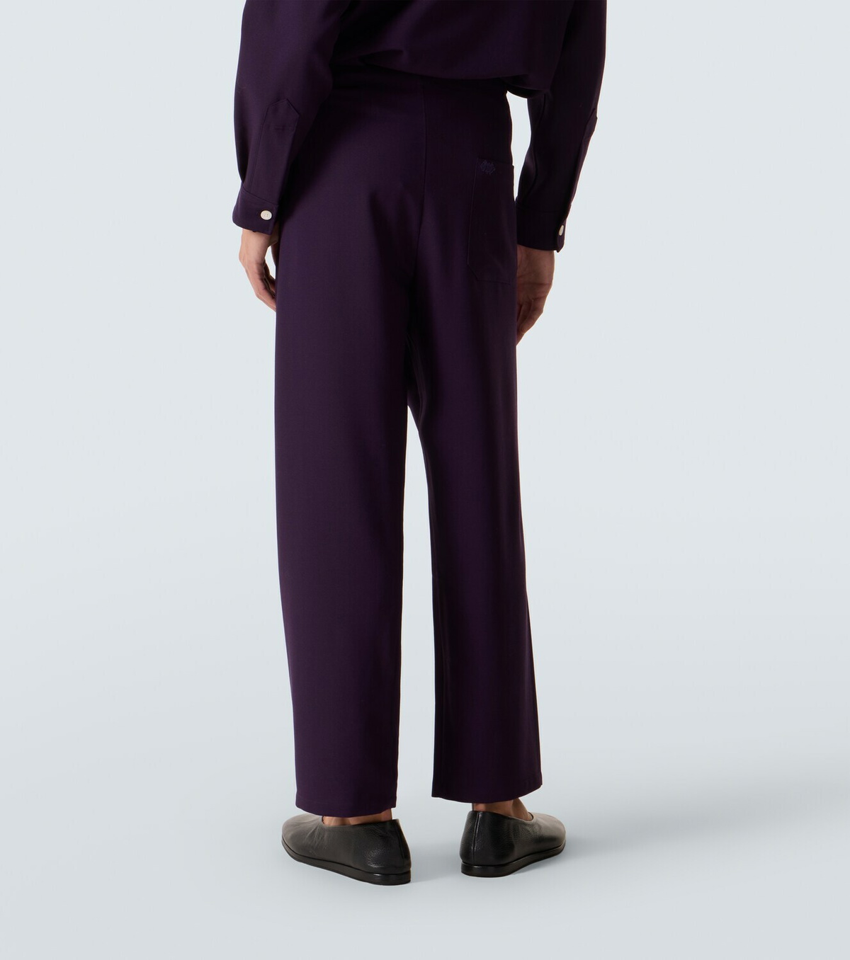 Bode Astor wool wide-leg pants