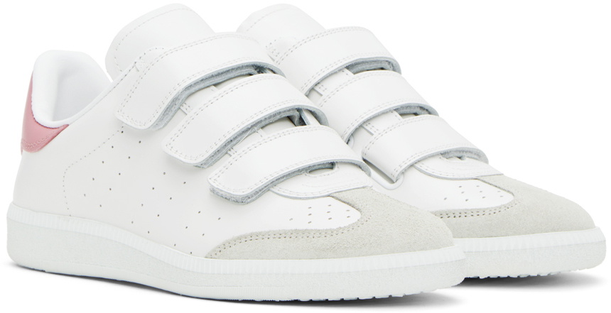 Isabel Marant White & Pink Beth Sneakers Isabel Marant