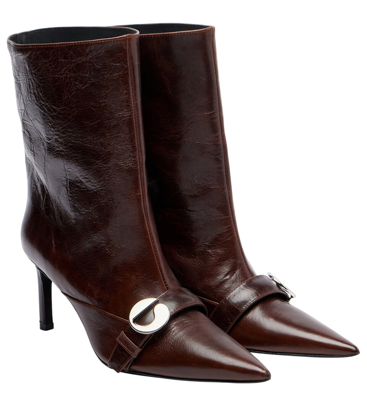 Photo: Coperni Belt leather ankle boots