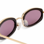 Le Specs Mecharo Sunglasses in Gold/Dark Chocolate 