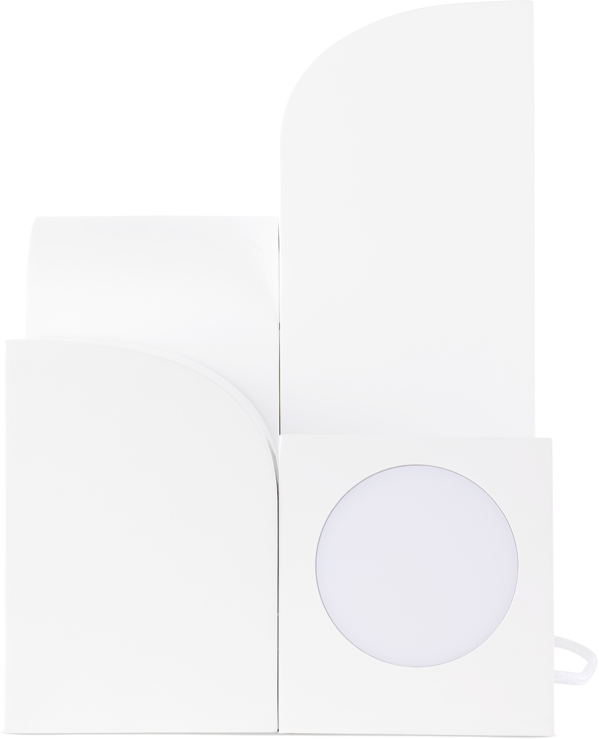 Curves by Sean Brown White Kuzco Edition Gypsum Table Lamp