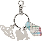 Vivienne Westwood Silver 'I Love Orb' Keychain