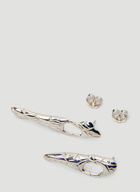 Octi - Icicle Stud Earrings in Silver