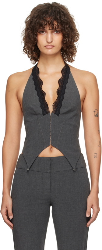 Photo: BEC + BRIDGE Gray Naida Halter Top