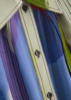 Lovebirds Fusion Printed Silk-chiffon Shirt Multicoloured