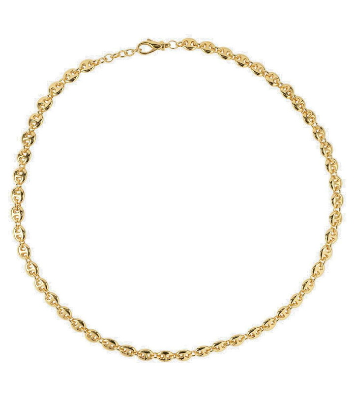 Photo: Sophie Buhai Small Circle 18kt gold-plated sterling silver link necklace