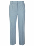 Ganni Drapey Melange Cropped Pants