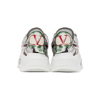 Valentino Silver and Grey Valentino Garavani Undercover Edition Climbers Sneakers