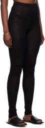 Lauren Manoogian Black Super Fine Leggings