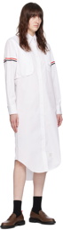 Thom Browne White Armband Maxi Dress