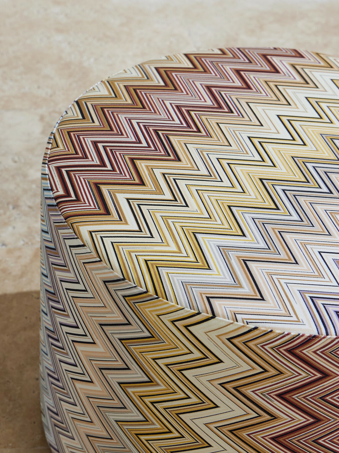 Missoni Home - Jarris Striped Cotton Pouf