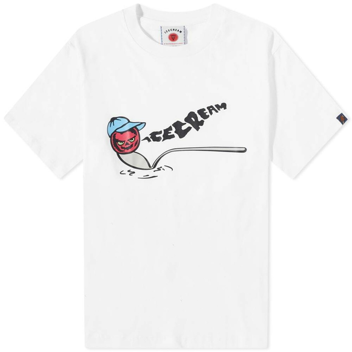 Photo: ICECREAM Men's Cherry T-Shirt in White