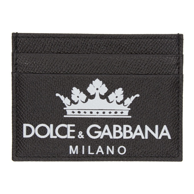 Photo: Dolce and Gabbana Black Crown Logo Card Holder