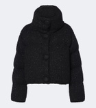 Moncler Almee lamé down jacket