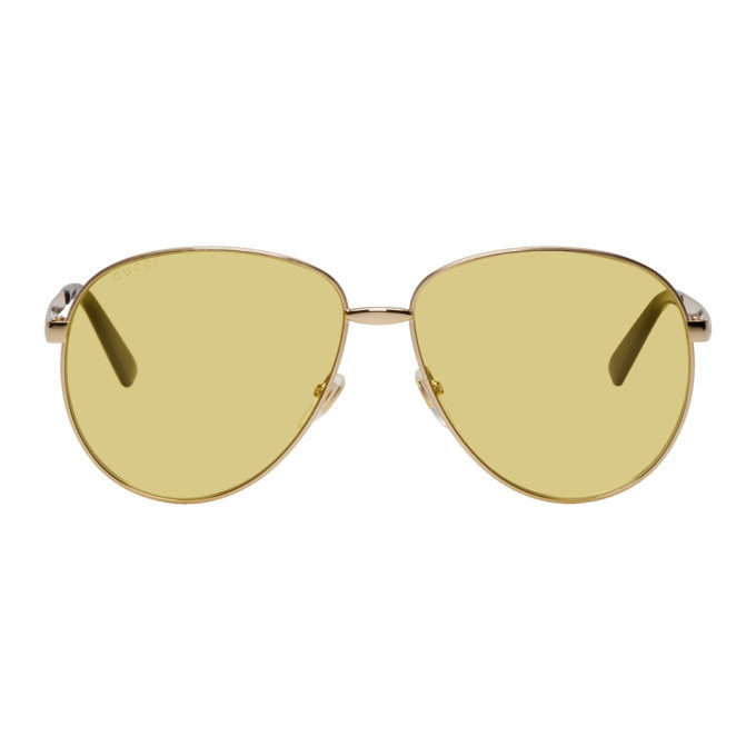 Photo: Gucci Gold Vintage Trendy Sunglasses