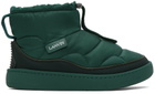 Lanvin Green Curb Snow Boots