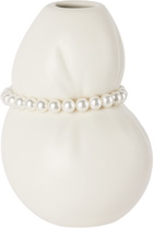 Completedworks White Squeezed Small Vase