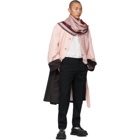Alexander McQueen Red and Pink Selvedge Dip-Dye Scarf