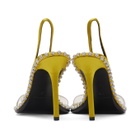 Alexander Wang Yellow Nova Crystal Heeled Sandals