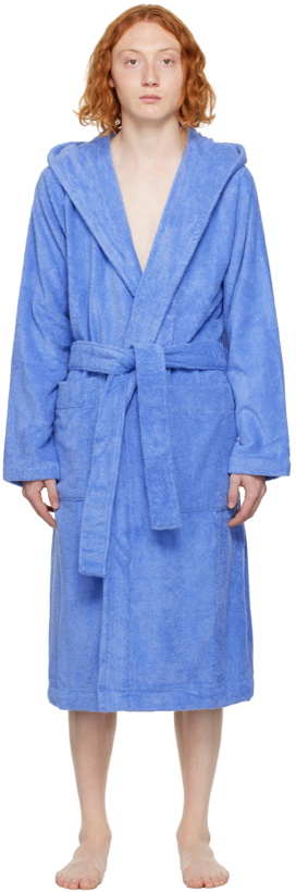 Photo: Tekla Blue Oversized Hooded Bathrobe