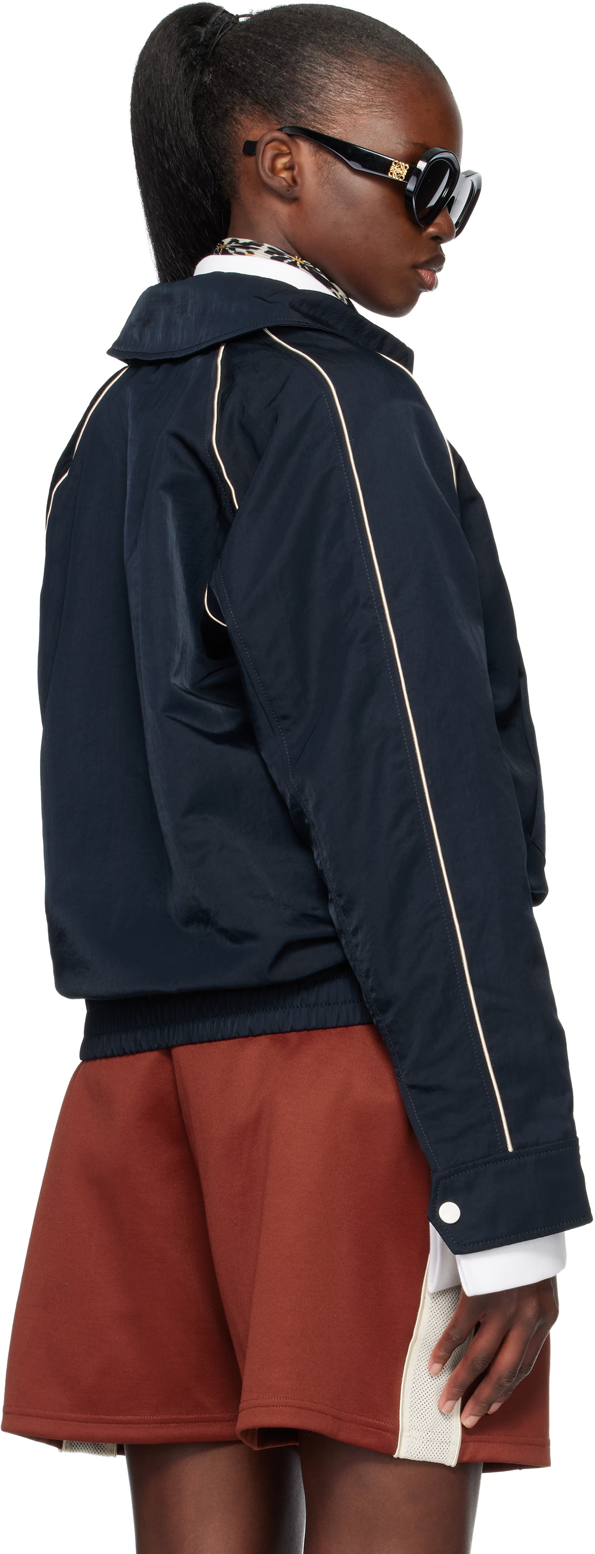 Wales Bonner Navy Guide Track Jacket