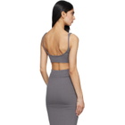 Entire Studios Gray Raw Knit Bra