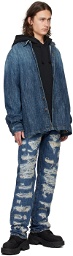 424 Blue Distressed Jeans