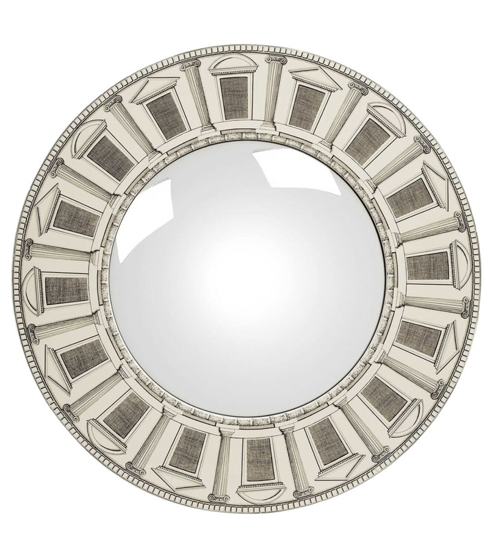 Photo: Fornasetti Architettura convex wall mirror