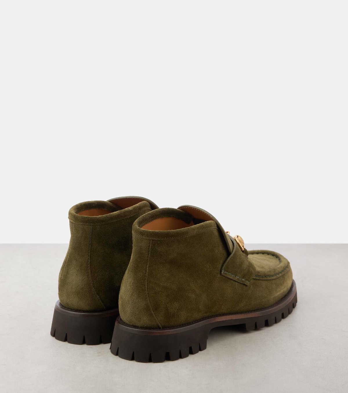 Gucci Horsebit suede ankle boots