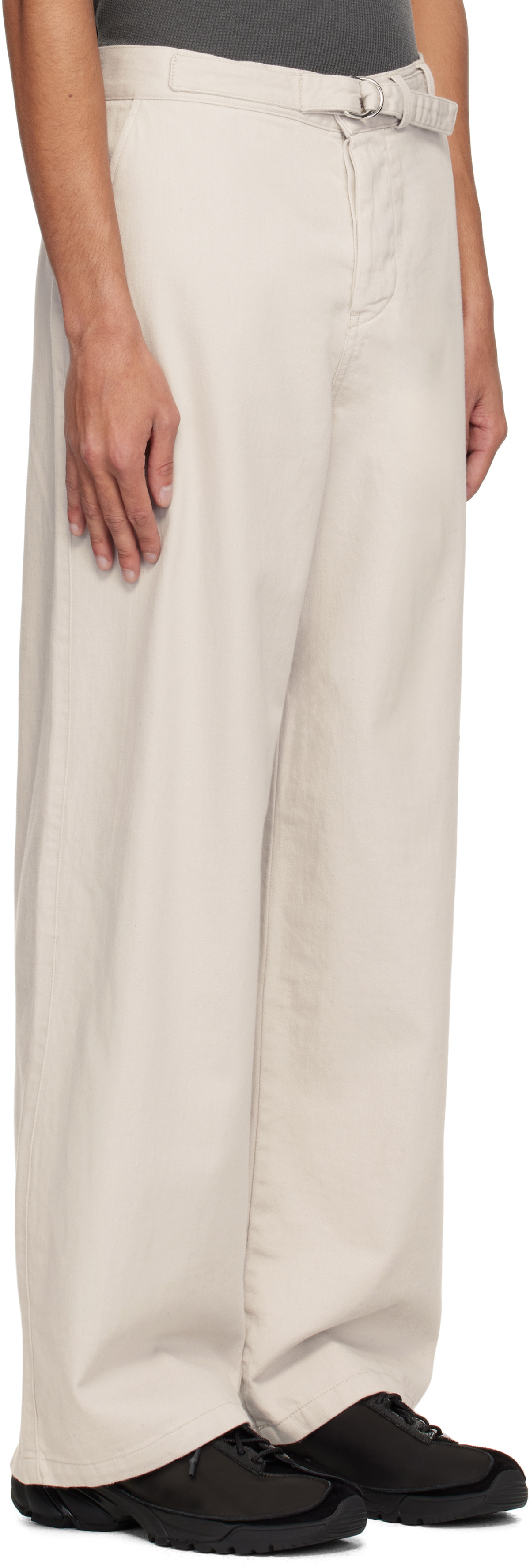 OUR LEGACY Gray Stern Chino Trousers Our Legacy