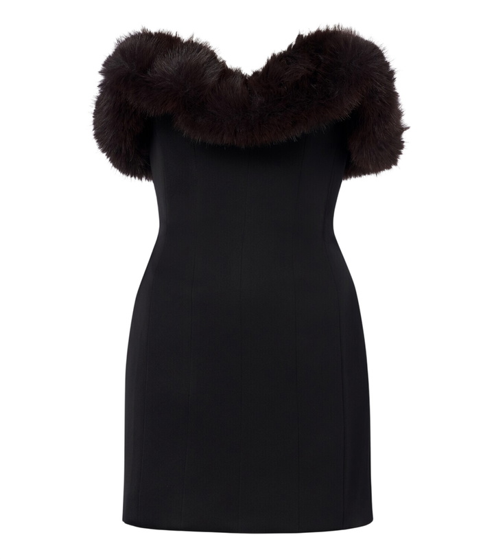 Photo: David Koma Strapless bustier minidress
