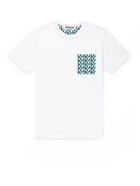 ALOYE - Printed Cotton-Jersey T-Shirt - White