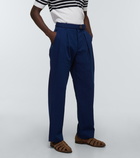 King & Tuckfield Cotton pleated pants