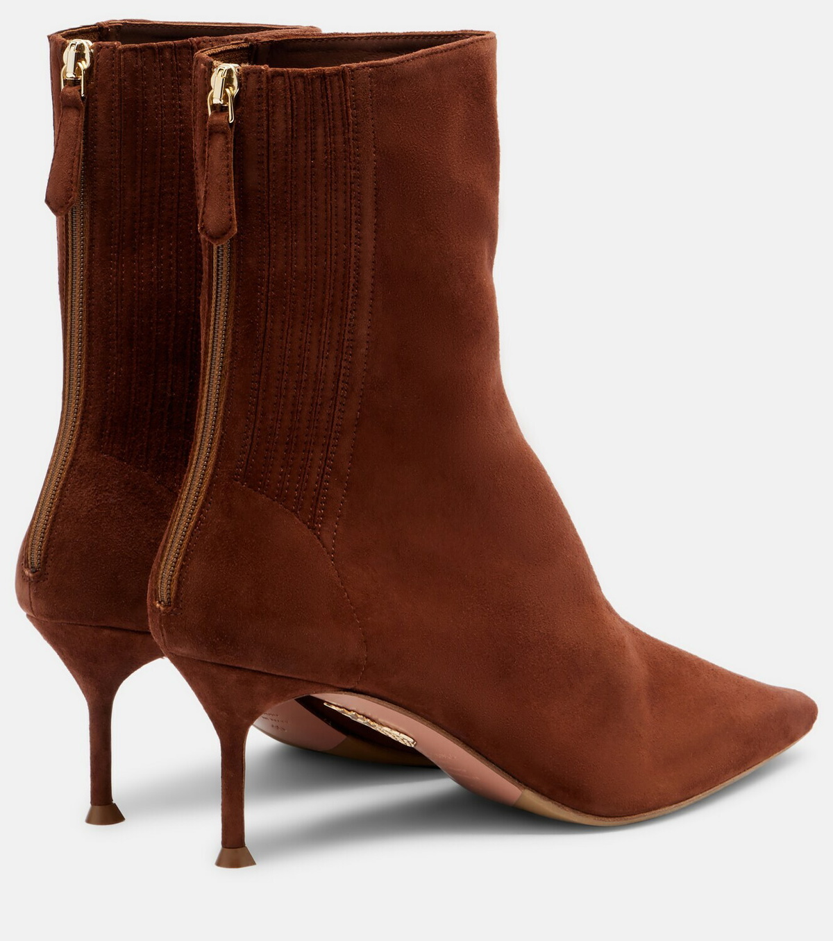 Aquazzura Saint Honoré 65 suede ankle boots