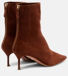 Aquazzura Saint Honoré 65 suede ankle boots