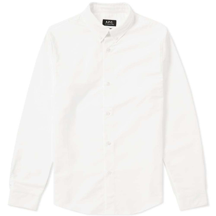 Photo: A.P.C. Button Down Oxford Shirt White