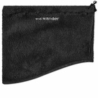 And Wander Men's High Loft Fleece Neck Warmer in Black